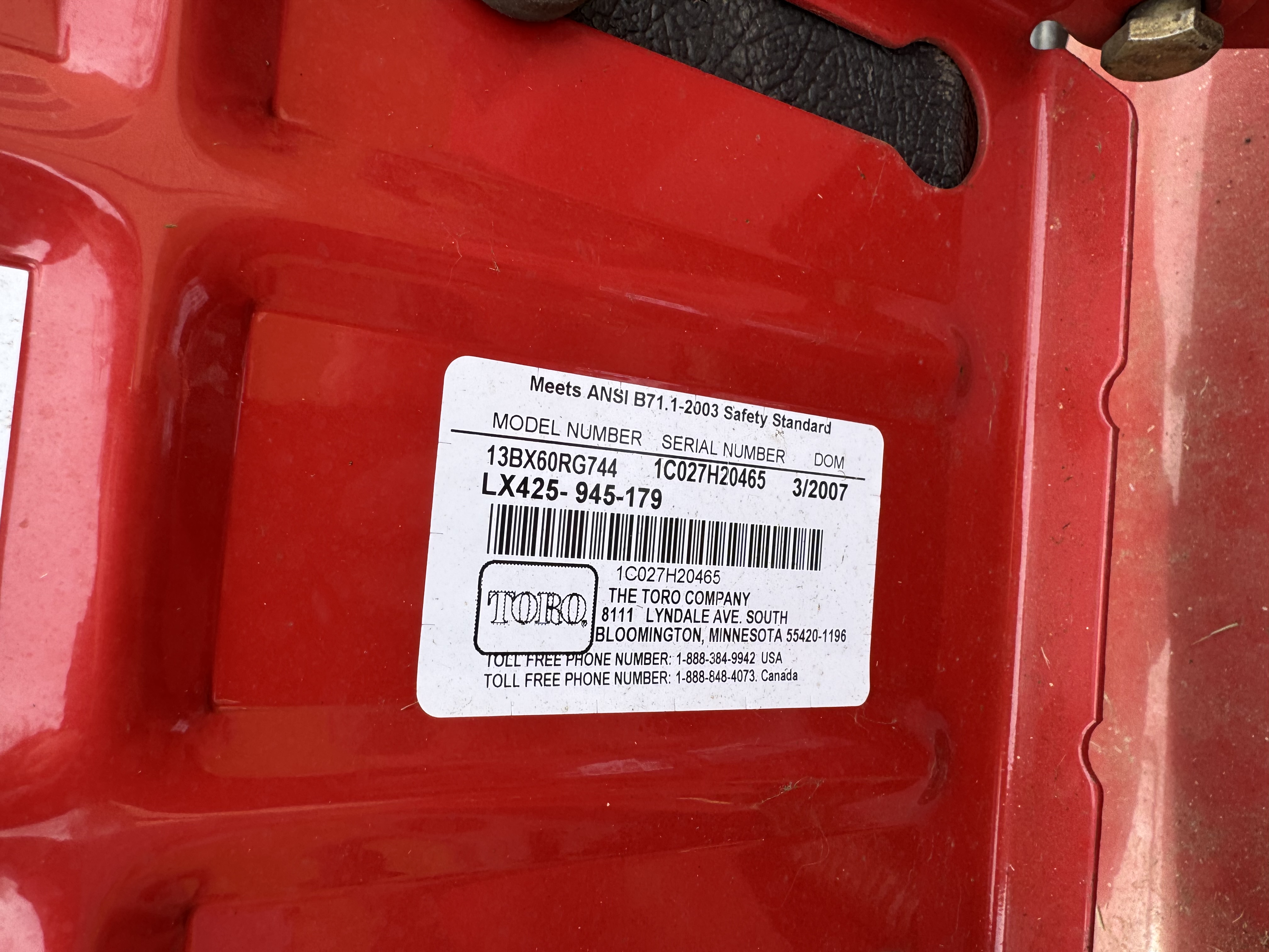 Toro LX425 Riding Mower + Aerator & Hitch Attachments photo 2