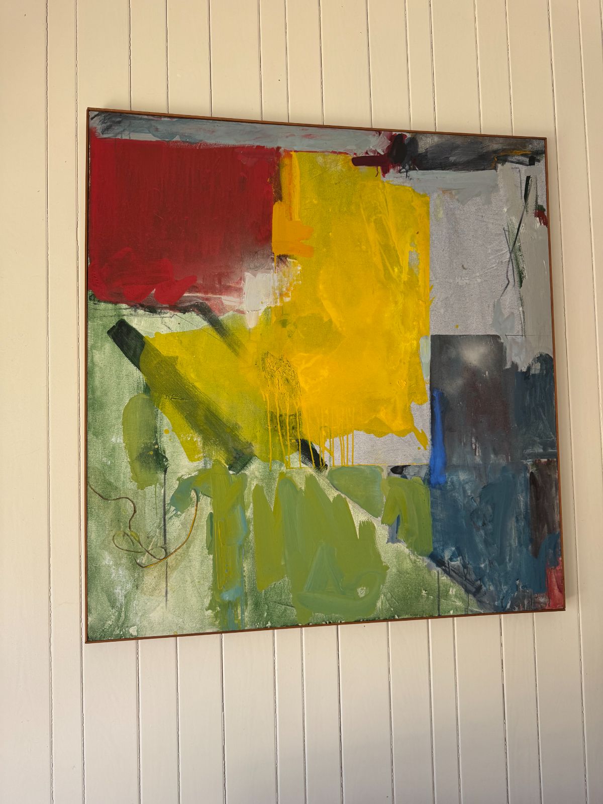 Large Original Abstract Painting, ~48x48"